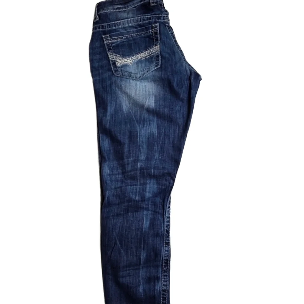 BKE Womens Distressed Jeans Size 26 Medium Wash Stretch Denim - Picture 4 of 7